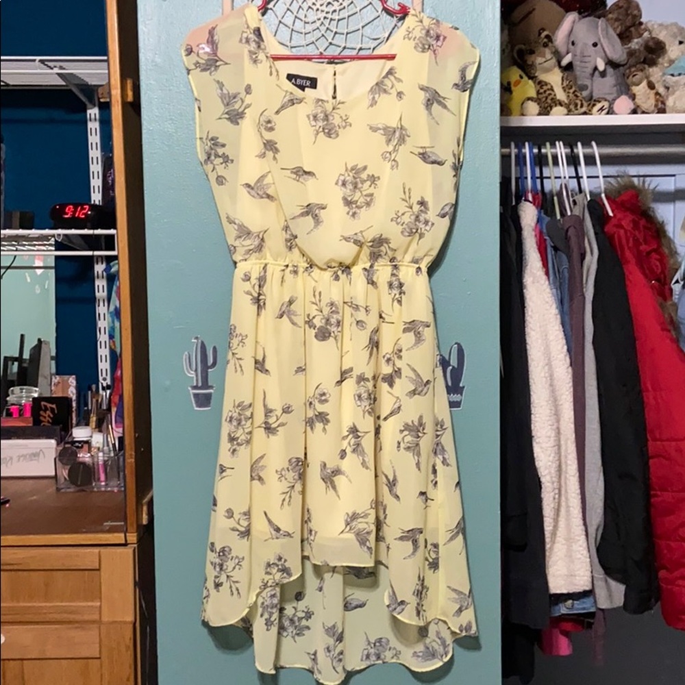 A. Byer yellow bird and flower dress